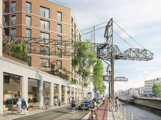 Depot: Gloednieuw ontwikkelingsproject in de trendy wijk Canal en Dansaert, tussen de noordstation en zuidstation. Verschillende...