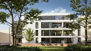Welkom bij Residentie Parkzicht…<br /><br />Een nieuwbouwproject met 13 HIGH-END APPARTEMENTEN, multifunctioneel en helemaal uitgedacht op maat van jouw levensstijl en dit allemaal in een aangename gepersonaliseerde woonomgeving die u heel wat privacy biedt.<br />SUPER ENERGIEZUINIGE appartementen volgens E-Peil: E10!<br /><br />Dit appartement , gelegen op de eerste verdieping, kan u betreden via een inkomhal rechtstreeks uitgevend op een lichtrijke leefruimte met aansluitend een keuken. <br />Het terras van ca.10 m² te betreden via een schuifdeur, is Zuidwest gericht.<br />Vanuit de leefruimte kan u door een nachthal de twee aparte slaapkamers bereiken, waarvan beide de mogelijkheid bieden om een dressingkast te plaatsen. De ene slaapkamer kan voorzien worden van een dubbel bed, de andere kamer is eerder voor een enkel bed met kast en/of bureau.<br />Naast de ruime slaapkamer bevindt zich een badkamer groot genoeg voor een douche en dubbele lavabo en een ruime berging die ook plaats biedt voor wasmachine en droogkast. Er is ook een apart toilet met handenwasser voorzien.<br /><br />Verplichte aankoop van een autostaanplaats of garagebox al dan niet met een kelderberging. Gemeenschappelijke fietsen- en vuilberging is voorzien.<br /><br />Prijsoverzicht<br />€289.000 excl btw en registratierechten<br />= €309.727.78,- incl. 12% registratierechten (grondaandeel) en 6% btw (constructie)<br />= €344.608.33,- incl 12% registratierechten (grondaandeel) en 21% btw (constructie) <br />Aankoop van autostaanplaats en kelderberging verplicht!<br /><br />Staanplaats + berging = €24.600,- excl btw en registratierechten<br />= €26.376,- incl. 12% registratierechten (grondaandeel) en 6% btw (constructie)<br />= €27.552,- incl 12% registratierechten (grondaandeel) en 21% btw (constructie) <br /><br />Specificaties: <br />Energiezuinig E-peil 10<br />Vloerverwarming en koeling<br />P-score A, G-score A<br />Vg – Wg – Gvkr – Vv –<br />Niet opgenomen in het maatregelenregister <br /><br />Wenst u meer te weten te komen over dit appartement? <br /><br />Laat het ons gerust weten, wij nemen met plezier het volledig project met u door! <br /><br />U kan ons steeds contacteren op immo@sidimex.be of via ons telefoonnummer 03 203 02 02