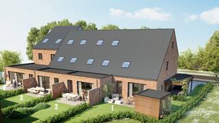 * Sleutel op de deur gesloten nieuwbouwwoning met hoge afwerkingsgraad in Wontergen (Deinze)<br />* Verkaveling bestaande uit 4 loten voor 1 halfopen en 3 gesloten bebouwingen<br />* Energiezuinige woning met warmtepomp, vloerverwarming, zonnepanelen, regenwaterrecuperatie en ventilatiesysteem D<br />* Gelijkvloers : inkomhal - toilet - leefruimte met open keuken - berging - inpandige garage<br />* Verdieping 1 : nachthal - toilet - 3 ruime slaapkamers - badkamer<br />* Verdieping 2 : zolder<br />* Outdoor : tuin <br />* Ruwbouwwerken gestart<br />* Aankoop mogelijk onder het 6% BTW-tarief<br />* Beschikbaar vanaf zomer 2027