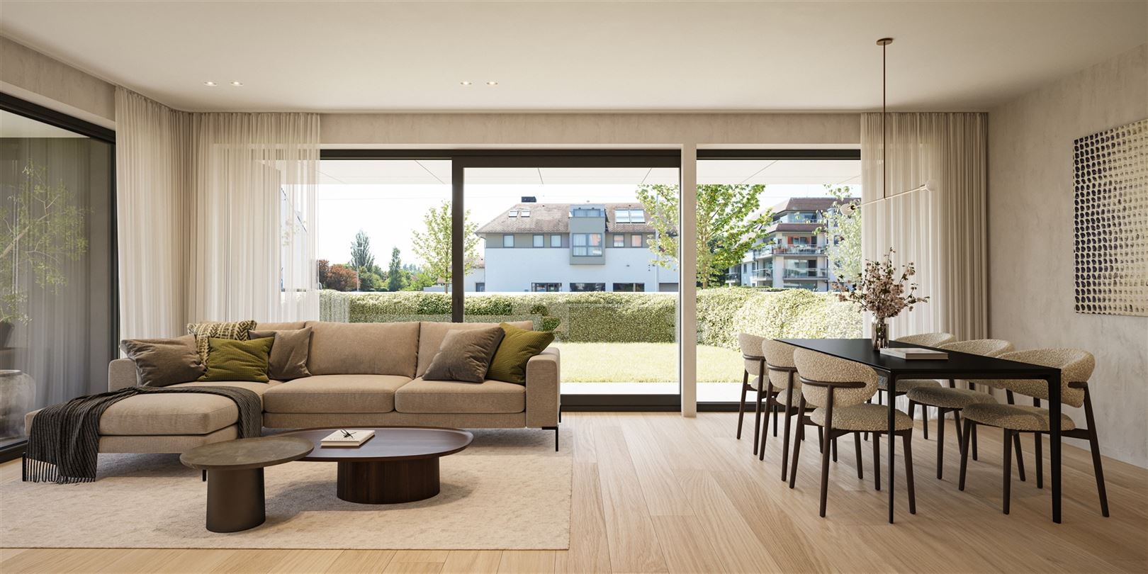 A0002 Prachtig hoekappartement 2 slpk met reuzeterras en tuin zongericht - foto 1