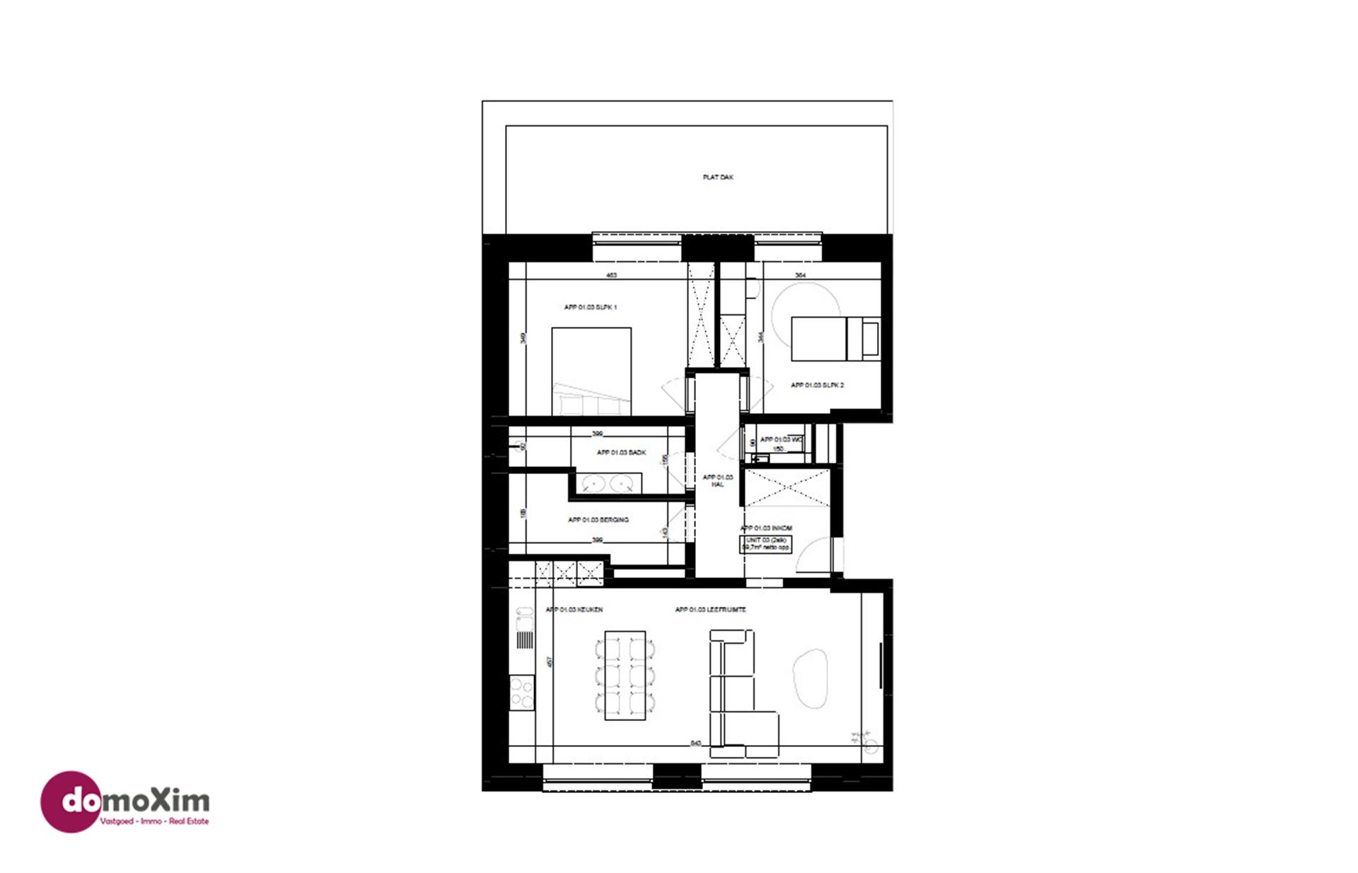 Appartement avec 2 chambres à coucher & place de parking à Hever - photo 5