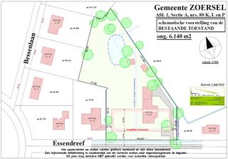 Het betreft een prachtige bouwgrond van 6.140 m² gelegen in een verkeersluwe straat in de villa buurt "Rissschot" te Zoersel.Momenteel is er nog een...