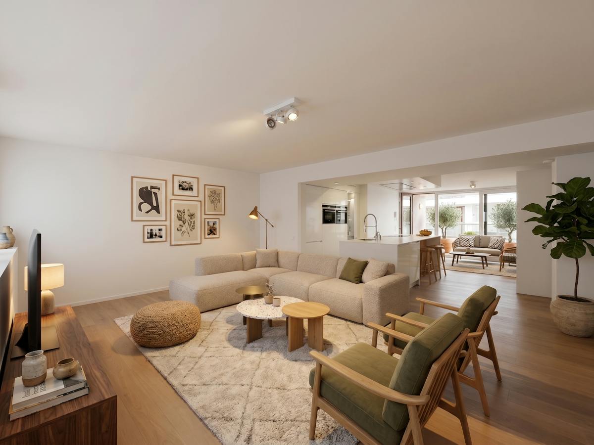 Appartement lumineux et prêt à emménager (107 m²) avec terrasse et parking au cœur de Bruges. - photo 1