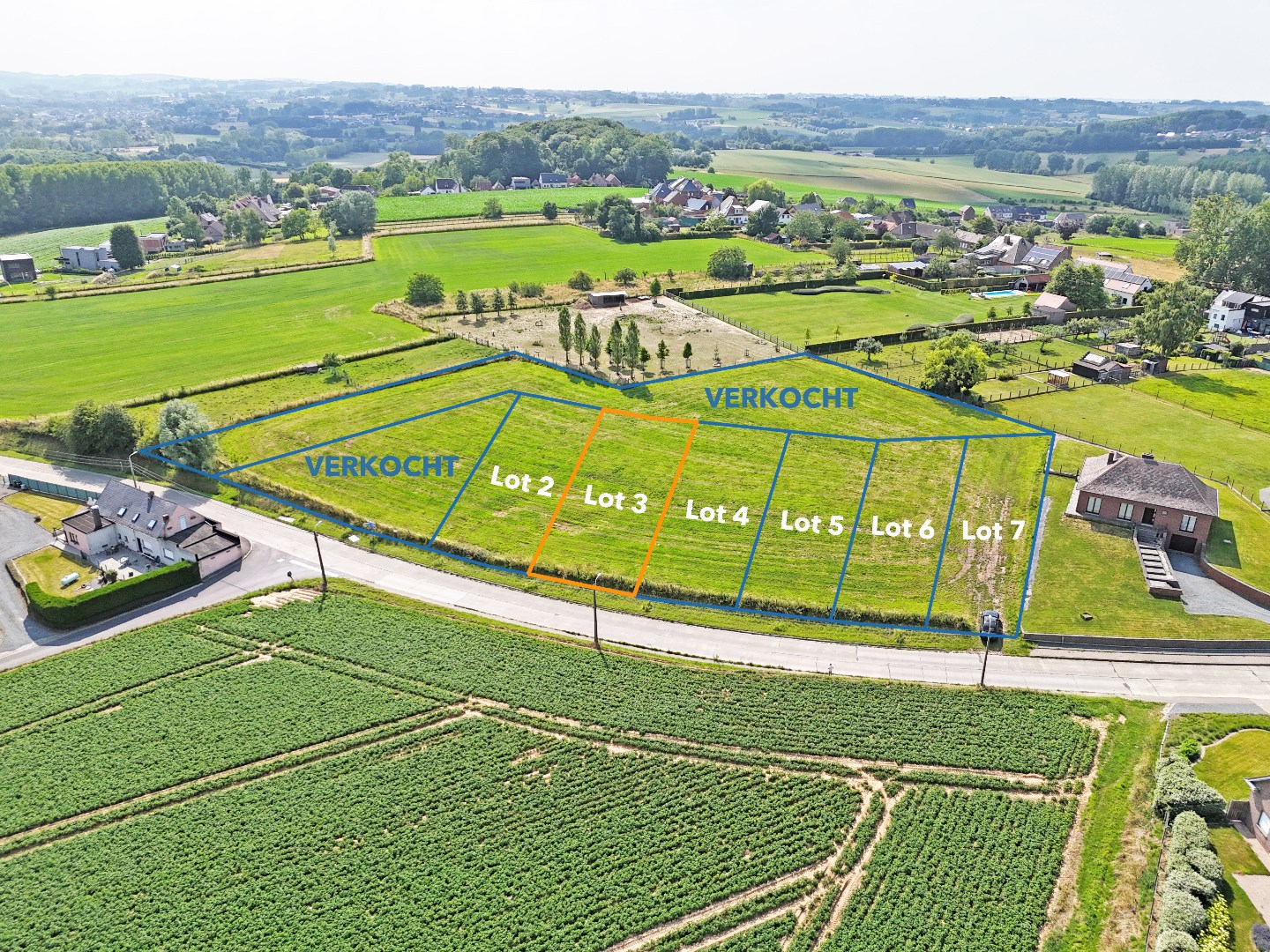 Bouwgrond voor open bebouwing op +/- 8 are te Zottegem - foto 1