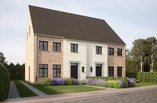 Landelijke eengezinswoning gelegen in een rustige, residentiële omgeving. Deze halfopen bebouwing wordt casco geleverd: in ruwbouw, water...