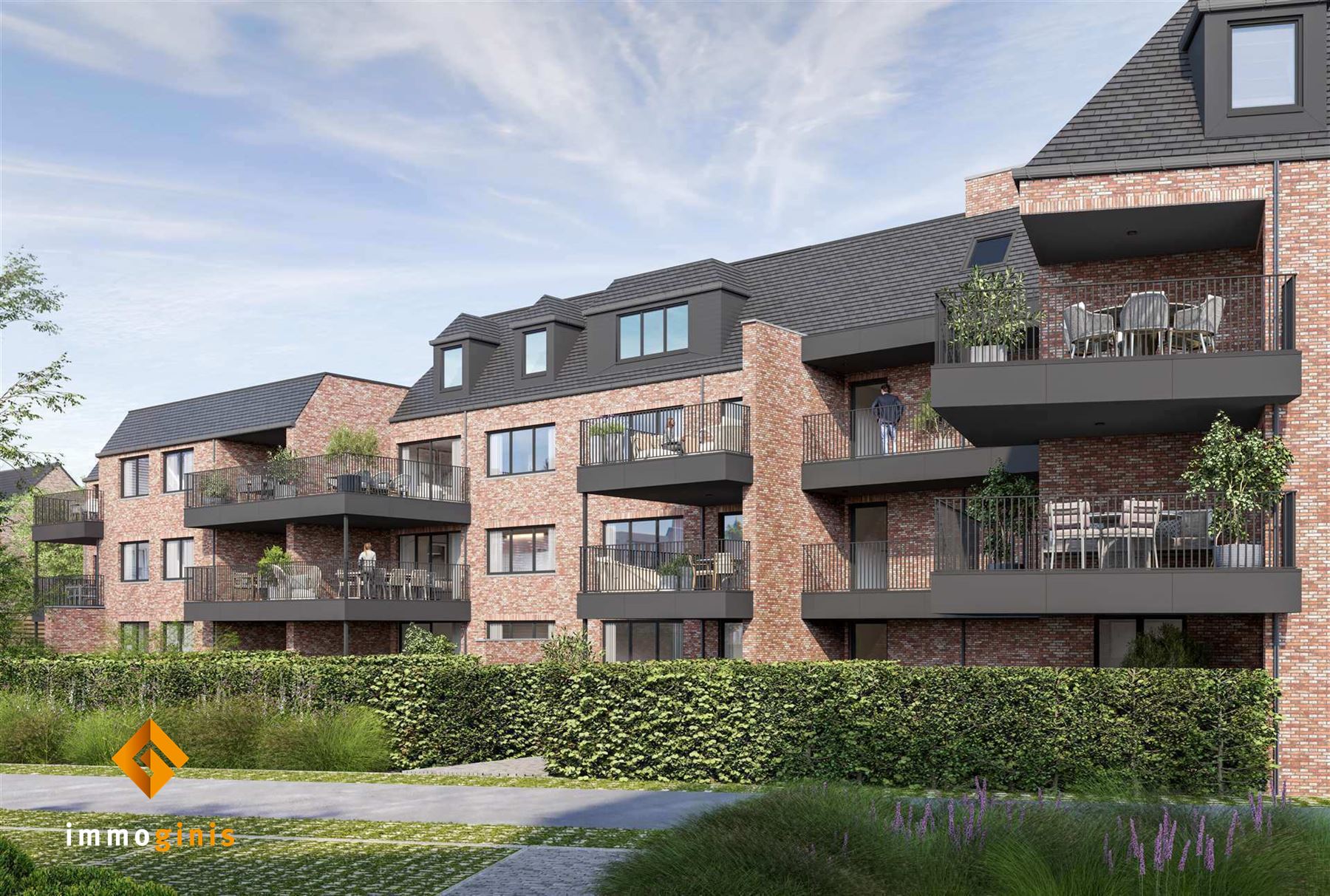 Appartement (eerste verdieping)  met 2 slaapkamers en overdekt terras.  - foto 4