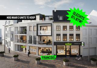 ! REEDS 40% VAN HET PROJECT IS VERKOCHT ! (slechts 6% BTW)<br /><br />Belle Fort is een uniek nieuwbouwproject in het hart van Tielt. Dit kleinschalige project biedt vijf stijlvolle appartementen, waaronder een luxe penthouse. Dankzij de centrale ligging geniet je van een iconisch zicht op de Hallentoren in een gebouw dat staat voor moderne afwerking met een energiezuinig ontwerp. Beleef comfort en elegantie op een locatie die alles binnen handbereik biedt.<br /><br />Met slechts vijf appartementen straalt project Belle Fort exclusiviteit uit. De moderne 1- en 2-slaapkamer appartementen bieden een slimme indeling en hoogwaardige materialen. Het penthouse vormt het kroonjuweel met een ruim terras en 151 m² woonoppervlak.<br /><br />Er is keuze uit:<br /><br />• Éénslaapkamerapp: €315.000,-<br /><br />• Tweeslaapkamerapp: €349.000,-<br /><br />• Penthouse: €499.000,-<br /><br />(excl. kosten en onder voorbehoud van wijzigingen)<br /><br />Belle Fort is ontworpen met duurzaamheid en esthetiek in gedachten. Elk appartement is uitgerust met energiezuinige technieken en hoogwaardige isolatie, zodat je geniet van lagere energiekosten zonder in te boeten op comfort. De architectuur straalt modern en karakter uit, deze uniek combinatie maken van dit gebouw een blikvanger aan de Markt van Tielt. Hier woon je in stijl, met een minimale ecologische voetafdruk.<br /><br />Dit project is meer dan een woonplek, het is een unieke kans om te genieten van rust en privacy in het bruisende stadscentrum van Tielt.<br /><br />Wil je meer weten over project Belle Fort? Aarzel dan niet om ons te contacteren voor meer informatie! 051 47 48 47 of lindsay@immofrancois.be<br /><br />Troeven<br /><br /><ul><li>Nieuwbouw aan 6% <br /><br /></li><li>Exclusiviteit op maat <br /><br /></li><li>Keuze uit 1- en 2-slaapkamerappartementen of het luxe penthouse.<br /><br /></li><li>Centraal wonen met klasse<br /><br /></li><li>Duurzaam en toekomstgericht<br /><br /></li><li>Hoogwaardige afwerking<br /><br /></li><li>Historische charme met luxe</li></ul>