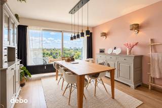Dit lichtrijke appartement, gelegen op de 10de verdieping geniet van een prachtig verzicht en een aangename natuurlijke lichtinval.<br /><strong>Bezoekmoment: zondag 27 september van 14 uur tot 16 uur, inschrijven is verplicht.</strong><br /><br />Het appartement beschikt over een gezellige leefruimte met aansluitend de keuken. Verder is er een gerenoveerde badkamer met moderne inloopdouche. De ruime hoofdslaapkamer is voorzien van een praktische inmaakkast. Daarnaast is er een tweede slaapkamer, ideaal als kinder-, logeer- of bureauruimte, en een afzonderlijke wasruimte.<br /><br />Een absolute troef is het mooie uitzicht vanuit het appartement, dat dankzij de ligging op de 10de verdieping een bijzonder gevoel van ruimte en openheid creëert.<br />Tot slot beschikt het appartement over een privatieve kelder én garage, wat zorgt voor extra opslagruimte en parkeergemak.<br /><br />Troeven:<br />- lichtrijk appartement<br />- prachtig verzicht<br />- Terras<br />- Vernieuwd appartement<br />- Energiezuinig<br />- Garage en kelder<br /><br />Het appartement is rustig en residentieel gelegen in Ganshoren, met winkels, scholen en openbaar vervoer vlakbij. Het nabijgelegen Laarbeekbos biedt volop mogelijkheden om te wandelen en te ontspannen. Dankzij de ligging op de 10de verdieping geniet u bovendien van een prachtig panoramisch verzicht over Brussel.<br /><br />Cet appartement lumineux, situé au 10e étage, bénéficie d’une magnifique vue dégagée ainsi que d’une belle luminosité naturelle.<br /><strong>Visite : dimanche 27 septembre de 14h à 16h – inscription obligatoire.</strong><br /><br />L’appartement se compose d’un agréable séjour avec cuisine attenante. Il dispose également d’une salle de bains rénovée avec douche à l’italienne. La spacieuse chambre principale est équipée d’une armoire encastrée pratique. Une deuxième chambre, idéale comme chambre d’enfant, chambre d’amis ou bureau, ainsi qu’une buanderie séparée complètent l’ensemble.<br /><br />L’un des principaux atouts de cet appartement est sans aucun doute sa superbe vue panoramique. Grâce à sa situation au 10e étage, il offre une agréable sensation d’espace et d’ouverture. Enfin, l’appartement dispose également d’une cave privative et d’un garage, offrant un espace de rangement supplémentaire ainsi qu’un réel confort de stationnement.<br /><br />Atouts :<br />Appartement lumineux<br />Magnifique vue dégagée<br />Appartement rénové<br />Économe en énergie<br />Garage et cave<br /><br />L’appartement bénéficie d’une situation calme et résidentielle à Ganshoren, à proximité des commerces, des écoles et des transports en commun. Le Bois du Laerbeek, situé à proximité, est idéal pour les promenades et les moments de détente. Grâce à sa situation au 10e étage, l’appartement offre également une magnifique vue panoramique sur Bruxelles.<br /><br />This bright apartment, located on the 10th floor, enjoys stunning panoramic views and abundant natural light.<br />Viewing day: Sunday, September 27, from 2:00 PM to 4:00 PM. Registration is mandatory.<br /><br />The apartment features a cozy living area with an adjoining kitchen. Furthermore, there is a renovated bathroom equipped with a modern walk-in shower. The spacious master bedroom includes a practical built-in wardrobe. In addition, there is a second bedroom, ideal as a child’s room, guest room, or home office, as well as a separate laundry room.<br /><br />A major asset of this property is the beautiful view from the apartment. Thanks to its location on the 10th floor, it offers a remarkable sense of space and openness.<br />Finally, the apartment comes with a private cellar and a garage, providing extra storage space and convenient parking.<br /><br />Highlights:<br />Bright apartment<br />Stunning panoramic views<br />Terrace<br />Renovated apartment<br />Energy-efficient<br />Garage and cellar<br /><br />The apartment is situated in a quiet residential area of Ganshoren, with shops, schools, and public transport nearby. The nearby Laarbeekbos offers plenty of opportunities for walking and relaxation. Thanks to its location on the 10th floor, you can also enjoy breathtaking panoramic views over Brussels.