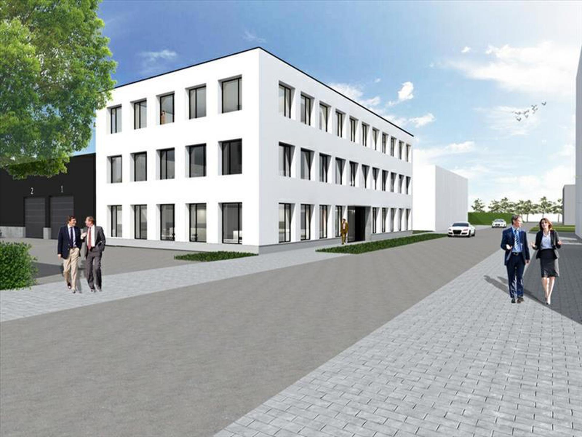 New project with several offices for rent. Located close to the highway, public transport and the  Scheldt. Parking available.