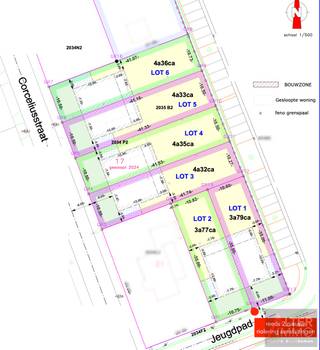 <strong>Residentieel gelegen bouwgronden voor halfopen bebouwing.</strong><br /><br />Op wandelafstand van Koersel-Dorp met winkels, scholen, horeca en vlotte verbindingen met omliggende steden.<br />De percelen behoren tot een recente verkaveling (07/08/2025).<br />Deze locatie is dus zeker interessant voor mensen die rust en groen waarderen, én toch dichtbij voorzieningen willen wonen.<br />Plus ideaal voor mensen die met de auto pendelen, maar toch in een dorps-/rustig milieu willen wonen.<br /><br /><strong>LOT 1: 3a 79ca - € 119.950<br />LOT 2: 3a 77ca - € 119.950<br />LOT 3: 4a 32ca - € 134.950<br />LOT 4: 4a 35ca - € 134.950<br />LOT 5: 4a 33ca - € 134.950<br />LOT 6: 4a 36ca - € 134.950</strong><br /><br /><strong>1. ALGEMEEN:</strong><br /><br />- straatbreedte percelen: 10,50m tot 11,10m<br />- diepte percelen: 35m tot 42m<br /><br /><strong>2. BOUWVOORSCHRIFTEN:</strong><br /><br />- Typologie = halfopen bebouwing<br />- Inplanting = op min. 3 meter van de zijdelingse perceelgrens<br />- Bouwdiepte = max. 20m (gelijkvloers) en max. 10m (verdieping)<br />- Dakvorm = vrij (in principe, wel gelet op eventueel eerder bestaande naastgelegen woning)<br />- Max. 2 bouwlagen onder de kroonlijst<br />- Kroonlijsthoogte = max. 6m<br />- Nokhoogte = max. 10,5m<br /><br /><em>(Uitgebreide voorschriften terug te vinden bij downloads - bestanden!)</em><br /><br /><strong>TROEVEN:</strong><br /><br />+ Rustige dorpsomgeving met groen en natuur om de hoek (makkelijk recreëren, wandelen, fietsen).<br />+ Centrale ligging in Koersel — dichtbij centrum, winkels, scholen, en voorzieningen.<br />+ Goede bereikbaarheid — door openbaar vervoer én relatief korte afstand tot snelweg.<br />+ Geschikt voor gezinnen: scholen dichtbij, en recreatie / natuur in de buurt.<br />+ Recente verkaveling.<br />+ Scherpe vraagprijs!