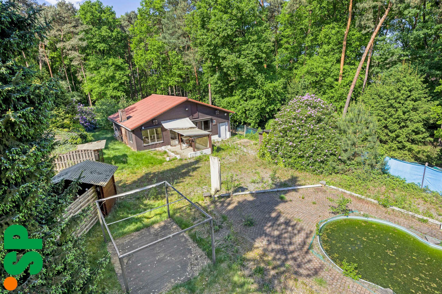 Chalet op perceel van 4.205,04 m² recreatiegrond in het hart van Laakdal. - foto 2