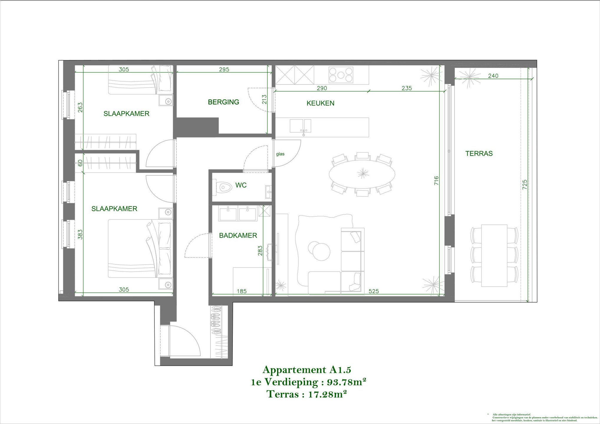 Mechelen  appartement A1.5 op 1ste verdiep - foto 2