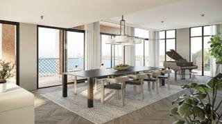 <span>Ontdek de exclusieve penthouse in het prestigieuze nieuwbouwproject 'Montevideo Residence'. Dit schitterende pand baadt in natuurlijk licht en biedt prachtige uitzichten. U zult genieten van een luxueuze afwerking en een verfijnd ontwerp, verzorgd door de gerenommeerde interieurarchitect Arjaan De Feyter. Bovendien beschikt het pand over een terras van 110 m² en een adembenemend dakterras van maar liefst 115 m². Wilt u de kans niet missen om in dit exclusieve pand te wonen? Neem dan vandaag nog contact met ons op voor meer informatie en plattegronden via het nummer 03/233 24 00.<br /><br />Dit exclusieve project bevindt zich op het trendy Eilandje, op wandelafstand van het Red Star Line-museum, het MAS en het Droogdokkenpark. Geniet van de nabijheid van hoogwaardige winkels, restaurants, supermarkten en uitstekende verbindingen met het openbaar vervoer.<br /></span>