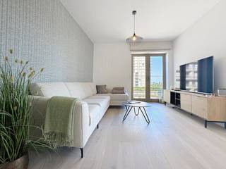 A luxurious and ready-to-move-in 2-bedroom apartment will be available in the prestigious Residence O'Sea in Ostend. This apartment stands out for its high-quality finish, exceptional layout and breathtaking view/view.Layout and advantages of the apartment:-Inviting entrance hall that gives a stylish first impression.-Separate toilet and handy storage (with washing machine connection)-Bedroom 1 (with built-in cupboards)-bathroom 1 (modern walk-in shower).-cozy living space-open kitchen with built-in appliances and kitchen island-Large, luxurious terrace with panoramic views -Bedroom 2 also with built-in cupboards-bathroom 2 with bath and large washbasin cabinet-Underground: parking space with a charging point and a private storage room.Residence O'Sea stands for modern architecture, quality and a unique location. Here you live within walking distance of the beach, shops and public transport, with all the luxury and comfort at your fingertips.This apartment is fully ready to move in: painted, equipped with stylish lighting and finished with an eye for detail. Are you interested in this property for rent in Ostend? Go to the website www.dewaele.com, click on the property you want to rent. Via the red button “request your visit”, we ask you to fill out a profile briefly. After that, we will contact you for a visit. Appointments cannot be made by phone. Request a visit