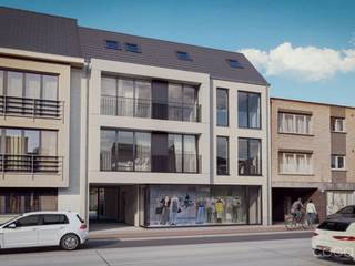 Ontdek deze energiezuinige nieuwbouw handelsruimte (97m²) in het hart van Sint-Job! Dankzij de brede etalage, moderne afwerking en uitstekende...