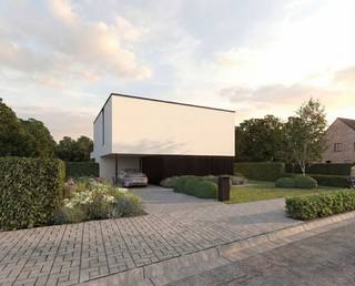 Ontdek de perfecte kavel met jouw droomhuis – een <strong>royaal perceel van 889m²</strong>, voorzien van een strakke moderne woning. Een architecturale parel voorzien van grote raampartijen om zo de groene omgeving in de woning te laten binnenstromen, voorzien van een ruime leefkeuken met aansluitend een overdekt terras en een knusse zithoek. Daarnaast beschikt de woning nog over een ruime berging en een bureauruimte. Op  het verdiep beschikt deze woning over 3 slaapkamers, 2 badkamers , dressing, apart toilet en een berging.  Interesse bel Ewout op 0497 588 888. 