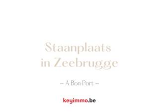 Staanplaats gelegen in het nieuwbouwproject A Bon Port. Een zeer centrale locatie in Zeebrugge die ook perfect dienst kan doen als...