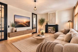Op een boogscheut van het centrum van Antwerpen, het pittoreske Centraal Station en de Zoo van Antwerpen, vinden we deze uiterst ruime duplex terug. <br /><br />Bij het betreden van het appartement komen we direct uit op de ruime open keuken, volledig geïnstalleerd met toestellen van Zanussi. Zo heeft het een inductiekookplaat met dampkap, een vaatwasser, ijskast, vriezer en oven. Aansluitend is er een nog een handige aparte toilet. <br /><br />op een tussenverdieping vinden we aan de voorzijde van het gebouw een ruime leefruimte terug op een goed onderhouden parketvloer met zicht op de Zoo van Antwerpen. De grote boekenkast vult deze ruimte mooi aan. De grote raampartijen zorgen voor een aangename en lichtrijke omgeving. Aan de achterzijde van het gebouw vinden we de eetruimte terug, dat aansluit op een terras met zicht op het groen en waar men kan genieten van volledige privacy. <br /><br />op de derde verdieping vinden we nog 2 slaapkamers terug en een ruime badkamer, voorzien van een inloopdouche, toilet en lavabo.