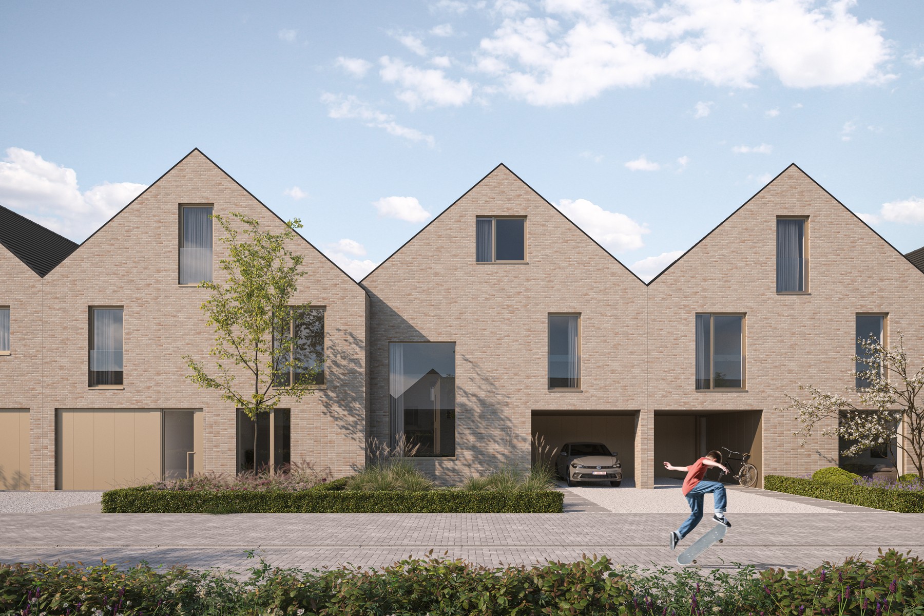 Lot 101: gesloten bebouwing met 3 slaapkamers en inpandige garage - foto 2