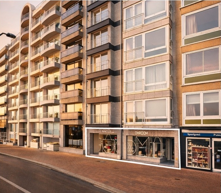 Handelsgelijkvloers Zeedijk Knokke - foto 1