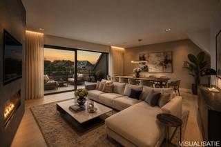 <p><strong>DIT PRACHTIGE PENTHOUSE MET 2 SLAAPKAMERS EN 2 TERRASSEN IS GELEGEN OP DE DERDE VERDIEPING VAN HET EXCLUSIEVE PROJECT 'DE TRAM', IN HET HARTJE VAN HOOGSTRATEN<br /><br /></strong><strong>INDELING<br />3DE VERDIEPING<br /></strong>Bij het binnenkomen word je verwelkomd in een ruime inkomhal met vestiaire en gastentoilet. Van hieruit betreed je de imposante leefruimte, waar grote raampartijen en een open, volledig geïnstalleerde luxe keuken met kookeiland zorgen voor een bijzonder ruim en licht gevoel. <br /><br />Via de leefruimte heb je toegang tot het royale terras van <strong>28 m²</strong>, met een prachtig en zicht op de Sint-Katharinakerk — een uniek stadsbeeld dat dagelijks charme en karakter biedt. Daarnaast is er nog een <strong>zuidgericht balkon van 12 m²</strong>, ideaal om op elk moment van de dag van de zon te genieten.<br /><br />De nachthal is functioneel ingericht met een ingemaakte halkast, een technische berging (warmtepomp, aansluiting wasmachine en droogkast) en een extra toilet. <br /><br />De master bedroom beschikt over een dressing, een luxe ensuite badkamer (inloopdouche, bad en dubbel lavabomeubel). De tweede ruime slaapkamer is voorzien van een ingemaakte kast en ensuite badkamer met inloopdouche en enkel lavabomeubel.<br /><br /><strong>BUITEN<br /></strong>Met twee terrassen (noord en zuid oriëntatie) geniet je op elk moment van de dag van zon, schaduw en privacy, volledig afgestemd op jouw voorkeur.<br /><br /><strong>KELDERVERDIEPING<br /></strong>In de ondergrondse verdieping is er een parkeergarage met autostaanplaatsen, fietsenstalling en private bergingen.<br /><br /><b>ALGEMEEN<br /></b>Dit penthouse wordt volledig instapklaar opgeleverd met hoogwaardige materialen. Het project bevindt zich momenteel in de laatste afwerkingsfase. Autostaanplaats en kelderberging zijn apart aan te kopen.<br /><br />Project en uitvoering: <strong>Martrick Projects</strong>.</p>
