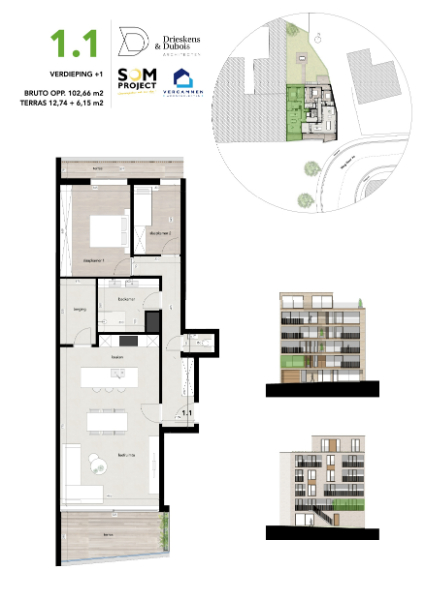 Residentie Belgiek - Appartement met 2 slaapkamers - foto 3