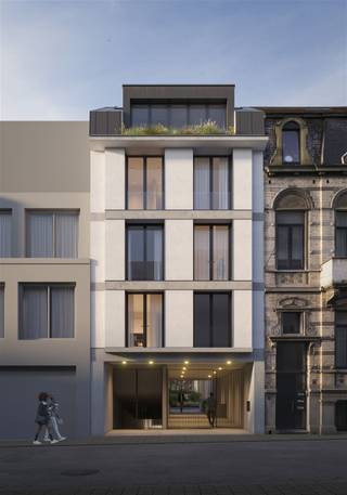 <p><span>This studio apartment of 240m2 is unique in the Brussels real estate offer and the ideal way to combine your residence with a professional activity. Through the covered gallery next to the green courtyard, we enter the commercial area that appears very spacious thanks to the double-height void, so there is not only a lot of light but also a great visibility to make oneself known. Outside the multipurpose open space we find on the ground floor another kitchenette, separate toilet and storage room. On the upper level which is in contact with the ground floor via the mezzanine, there is still a lot of extra space for e.g. an archive, extra desks or meeting room and here there is also a separate storage room.</span></p><p><span>Via the spiral staircase we arrive or the level of the living space. It is one open unit with an ideal ratio for a kitchen with island, large dining table and large lounge. The glass area is almost 9m and opens onto the south-east facing terrace of 10m2. The terrace is enclosed with an innovative construction of sliding wooden slats allowing one to determine the sunlight and privacy for each moment. The upper floor comprises a separate toilet, two storage rooms, bathroom (double washbasin and walk-in shower) and three bedrooms, each with access to the terrace of 10m2 finished with the same system of wooden slats as the terrace below.</span></p><p><span> </span></p>