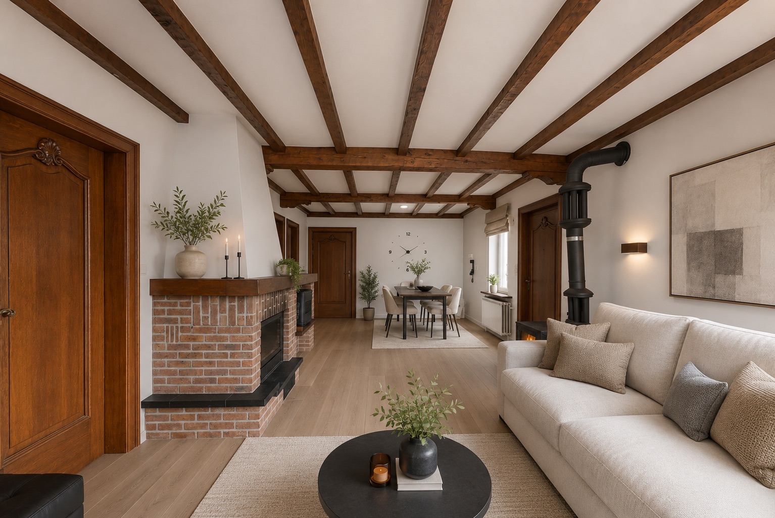 Te renoveren open bebouwing met 3 kamers en garage - foto 4