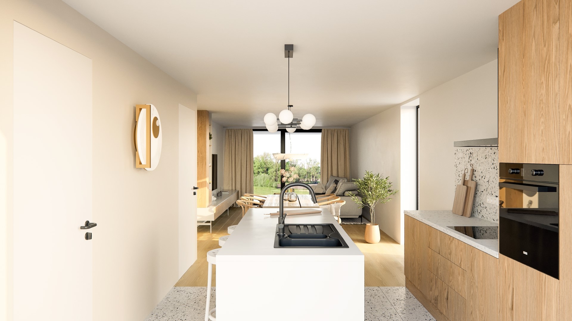 Gelijkvloers appartement met 1 slpk & terras - foto 5