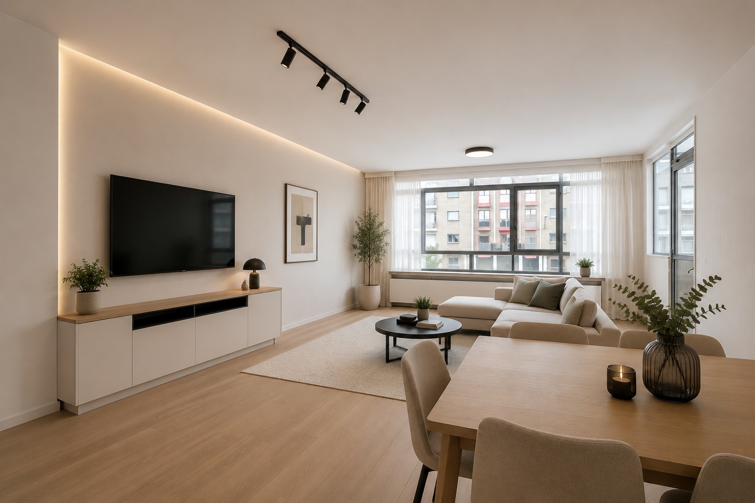 Tweeslaapkamer appartement met autostaanplaats - foto 4