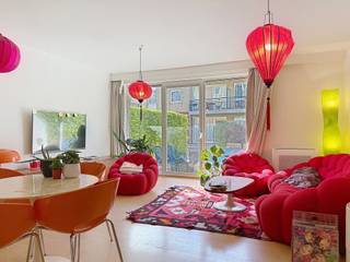 Noendries 59A: Lichtrijk appartement met indeling als volgt: Leefruimte met open keuken, 2 slaapkamers, badkamer met bad-douchecombinatie, 2...