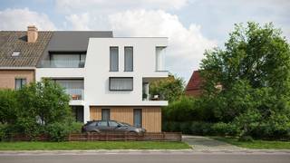 Dit gelijkvloers appartement is gelegen in een stijlvol en kleinschalig nieuwbouwproject. Deze heeft een inkomhal, toilet, woonkamer met open...