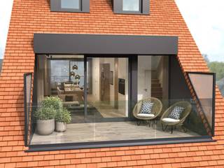 Dit exclusieve duplex-nieuwbouwappartement geniet een prestigieuze ligging op de Zoutelaan en onderscheidt zich door zijn hedendaagse architectuur, hoogwaardige afwerking en aangenaam wooncomfort. Op de vierde verdieping bevindt zich een royale en lichtrijke leefruimte met een stijlvolle open keuken. Dankzij de terrassen aan zowel de voor- als achterzijde geniet de leefruimte van een optimale buitenbeleving en een aangename lichtinval. De vijfde verdieping omvat twee ruime slaapkamers, elk voorzien van een ensuite badkamer. Eén van de slaapkamers beschikt bovendien over een aparte dressing en biedt daarmee een extra gevoel van comfort en exclusiviteit. Het appartement wordt uitgerust met een geothermische warmtepomp, die instaat voor een energiezuinige en duurzame klimaatregeling. Een bijzonder aanbod voor wie op zoek is naar een kwalitatief nieuwbouwappartement op een van de meest gegeerde lanen van Knokke.<br />Er is een kelderberging inbegrepen en een fietsenberging aanwezig.<br /><br />6% BTW mogelijk<br />voorziene oplevering voorjaar 2027<br /><br />Stedenbouwkundig uittreksel en maatregelenregister in aanvraag.<br /><br />Aarzel niet om ons te contacteren voor meer info: tel. : 050 62 44 14 of via knokke@immax.be