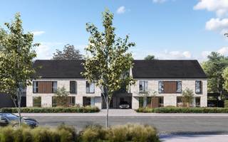 In de Vlasschaard in Heule (Kortrijk) realiseert Dumobil in het nieuwbouwproject Lijsternest deze moderne halfopen nieuwbouw (lot 13) met zadeldak.Je...