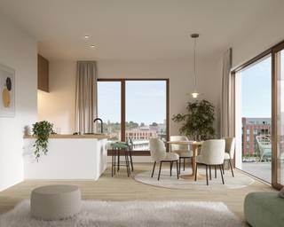 <p><span><strong>UKKEL </strong></span>- Dit appartement met 2 slaapkamers in het nieuwbouwproject Utopia biedt een perfect evenwicht tussen ruimte, comfort en functionaliteit.</p>
<p>De lichtrijke leefruimte met open keuken vormt een gezellige en aangename plek voor het dagelijkse leven. De twee goed ingedeelde slaapkamers bieden tal van mogelijkheden, of het nu gaat om een gezinswoning, een bureau of een logeerkamer.</p>
<p>De verzorgde afwerkingen en technische installaties garanderen een hoog comfortniveau, zowel op thermisch als akoestisch vlak: een efficiënt verwarmingssysteem, gecontroleerde ventilatie en kwaliteitsvolle afwerkingen zorgen voor sterke energieprestaties en beheersbare lasten.</p>
<p>Een ideaal gelegen woning die bovendien in aanmerking komt voor ons Pack Beheer, een exclusief aanbod voor investeerders. Een opportuniteit die u niet mag missen. Verkocht onder registratierechten op de grond en btw op de constructie. Oppervlaktes en visualisaties zijn louter indicatief. Contacteer ons voor meer informatie.</p>