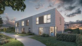 In het rustige en landelijke Hertsberge realiseert Durabrik een nieuwe kleinschalige verkaveling in het verlengde van de Muntestraat. In een eerste fase komen er nu 10 woningen in verkoop. <br /><br />Lot 10 is een halfopen bebouwing in de moderne bouwstijl : 2 bouwlagen en een plat dak. <br />GELIJKVLOERS : inkom, wc, ruime living, open keuken met eiland, ruime berging/wasplaats.<br />EERSTE VERDIEPING : 3 ruime slaapkamers, ingerichte badkamer met inloopdouche, badkamermeubel met dubbele lavabo, aparte wc, technische ruimte.<br />De ruwbouwwerken aan deze woning zijn opgestart.<br />Eigen private parkeerplaats. Gezellige tuin met perfecte oriëntatie, toegankelijk achteraan via een padje, ideaal voor fietsers !<br />Doodlopend straatje zonder doorgaand verkeer. Vlakbij nieuwe groenzone. <br />Goeie verbinding met de E40.<br /><br />Deze woning wordt volledig afgewerkt aangeboden met ingerichte keuken en badkamer, bevloering en vloerverwarming.<br />Superenergiezuinige woning (E -18 !) door warmtepomp, doorgedreven isolatiepakket, ventilatiesysteem D en pakket zonnepanelen.<br /><br />Download de brochure via https://durabrik.immo/hertsberge<br />Bij Durabrik ben je zeker van een vaste prijs. Geen budgettaire verrassingen dus tijdens je bouwtraject.<br />Heb je vragen? Contacteer dan je bouwadviseur via 09/280.60.60. of mail naar info@durabrik.be.<br />Inspiratie opdoen? Bezoek onze kijkwoning in Roeselare of Aalter op afspraak.<br />Prijs excl. btw en kosten. Beelden en oppervlaktes zijn indicatief.