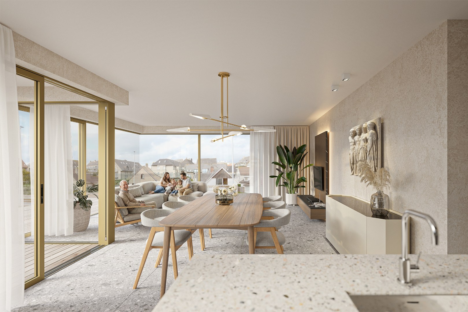 Zonovergoten hoekappartement met exclusief terras en rijkelijke lichtinval - foto 3