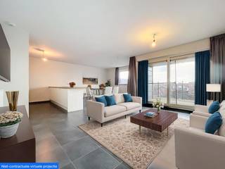 Dit volledig instapklaar appartement is gelegen op de 2de verdieping, op de achterzijde van het gebouw wat u meteen een ideale zuid-west...