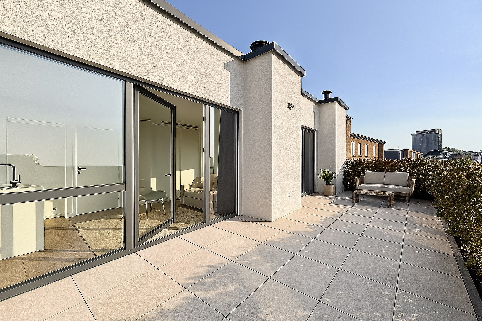 Dakstudio van ca. 52 m² op de bovenste verdieping met een prachtig TERRAS van ca. 35m² - foto 5