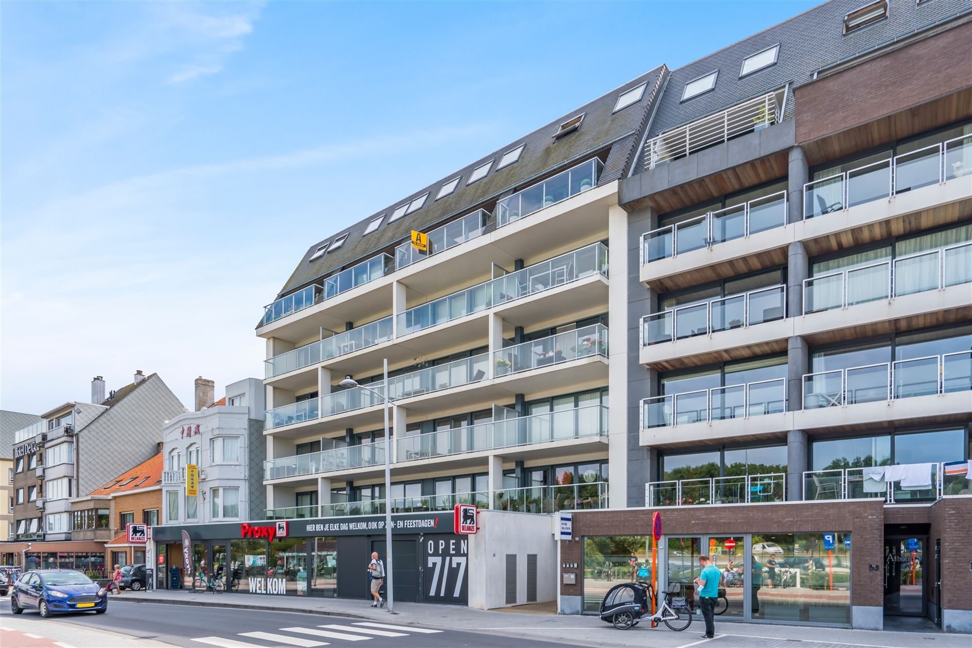 Ondergrondse garagebox in residentie Murano gelegen in centrum Bredene-Duinen aan de Kapelstraat.