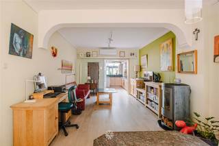 <p><span>GERAARDSBERGEN - </span></p><p><span> </span></p><p><span>Discover this spacious family home with authentic charm and five full bedrooms in the center of Geraardsbergen. Centrally located in the Buizemontstraat with stores, restaurants and public transport within walking distance. Furthermore, the house enjoys a very pleasant outdoor space consisting of two terraces, landscaped with artificial grass, vegetable garden, garden shed and is easily connected to walking and cycling routes.</span></p><p><span> </span></p><p><span>The main assets in a nutshell: </span></p><ul><li><span>Spacious living volume</span></li><li><span>Pleasant covered and heated terrace</span></li><li><span>Magnificent view of the Dender with its marina</span></li><li><span>Future proof: solar panels and heat pump</span></li><li><span>Equipped with air conditioning's</span></li><li><span>Practical full basement</span></li><li><span>Open kitchen with high quality Miele appliances</span></li></ul><p><span> </span></p><p><span> </span></p><p><span>Layout: </span></p><p><span>Ground floor: Spacious entrance hall with stained-glass window, cozy living room with gas fireplace, sitting area and dining room, open kitchen with built-in appliances, second dining room and sitting area overlooking the garden, heated south-west facing terrace with awning, separate guest toilet and access to the very spacious basement</span></p><p><span>Second floor: landing, two bedrooms with fitted wardrobes, bathroom with washbasin, toilet and bath with shower</span></p><p><span>Second floor: landing, two full size bedrooms</span></p><p><span>Third floor: finished attic room accessible via fixed staircase with possibility of creating an additional bathroom</span></p><p><span> </span></p><p><span>Interested? Contact Axel Lenaerts estate agents for more info or a site visit via <span>Laurens@axellenaerts.be</span></span><span> or 09 245 24 24</span></p>