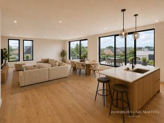 Schitterende nieuwbouw penthouse op aangename ligging in Oelegem. 6% BTW mogelijk. E-peil: 10<br /><br />Indeling van het appartement:<br /><br />De penthouse is gelegen op de tweede verdieping van een kleinschalig gebouw met ondergrondse parking en kelderbergingen.<br />Via de inkomhal betreed je het appartement. Afzonderlijk gastentoilet. Ruime leefkeuken voorzien van kasten, eiland, toestellen,.... De ruime living geeft toegang tot 2 grote terrassen (28 m² en 25 m²) via grote ramen. Afzonderlijke technische berging met aansluiting wasmachine. De nachthal geeft toegang tot de drie slaapkamers en volledig ingerichte badkamer.<br /><br />Plannen en lastenboek beschikbaar op aanvraag. De koper heeft inspraak in de afwerking van het appartement. <br /><br />De voormelde prijs is exclusief BTW op de bouwwaarde (6% of 21%), registratie op de grondwaarde (12%) en notariskosten.