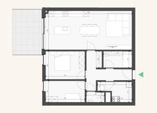 <strong>INDELING<br /></strong>Dit gelijkvloers appartement beschikt over een lichtrijke leefruimte met open keuken en toegang tot het ruime terras. Verder telt dit appartement 2 slaapkamers, een badkamer, apart toilet en berging.<br /><br /><strong>BIJZONDERHEDEN</strong><br />Ondergrondse parking en berging zijn niet inbegrepen in de verkoopprijs.<br />Dankzij de moderne en hedendaagse technieken wordt het zeer energiezuinig en duurzaam wonen.<br /><br /><strong>POSITIEVE ASPECTEN<br /></strong>Nieuwbouw<br />Energiezuinig<br />Kwalitatieve materialen<br />Groene ligging met eigen parktuin<br />Vlakbij "Domein de Renesse"