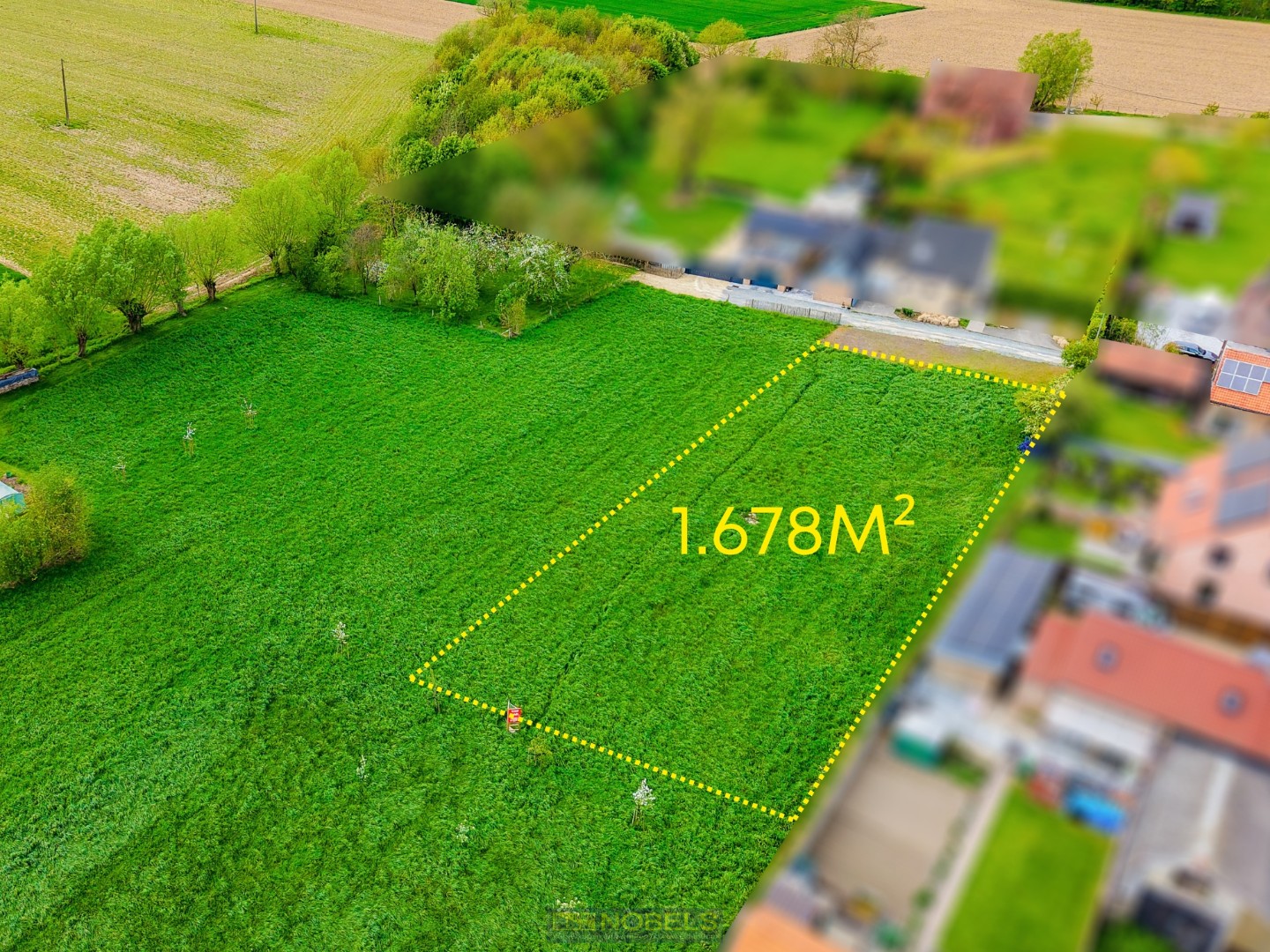 Te koop, uniek perceel (1.678m²) met ca. 23m straatbreedte in doodlopende straat - foto 3