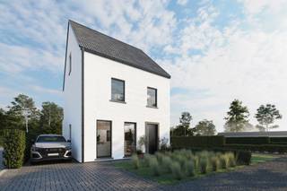 Energiezuinige half-open nieuwbouwwoning, rustig gelegen in een zijstraat van het centrum van Hulshout. De woning is gelijkvloers ingedeeld als...
