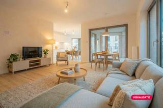 Ontdek de woonwijk Park Lane II in al haar facetten: van buitenaanleg, inkomhallen, fietsenstallingen en ondergrondse garage tot de appartementen...