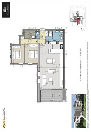 Het appartement is gelegen op de derde verdieping en werd op plan ingedeeld als volgt:
Open ingerichte keuken, leefruimte met aansluitend overhangende terras. Inkomhal met toegang tot 2 slaapkamers, ingerichte badkamer, berging en apart toilet. De inkom voorziet ruimte voor een vestiaire.<br />Wil je genieten van de charme van historisch Ieper, zonder in te leveren op moderne luxe en comfort? Welkom bij Residentie Skyfall, de nieuwste toevoeging aan het prestigieuze wooncomplex langs de Basculestraat, naast onze geliefde residenties Infinity en Serengeti. Deze unieke locatie biedt het beste van twee werelden: de rust van een oase, op slechts een steenworp afstand van het bruisende centrum van Ieper, vlakbij de iconische Menenpoort.
Met in totaal 18 stijlvolle appartementen, variërend van 1-, 2- tot 3-slaapkamers, is Residentie Skyfall ontworpen met jouw comfort in gedachten. Elk appartement is uitgerust met vloerverwarming voor ultieme behaaglijkheid. Bovendien bieden overhangende terrassen boven een schilderachtige waterpartij en uitzicht op de weelderige binnentuin een extra vleugje sereniteit.
In een tijd waarin energieprijzen blijven stijgen, zetten wij in op duurzaamheid. Onze appartementen voldoen aan hoge isolatienormen en zijn uitgerust met individuele warmtepompen voor zowel warm water als centrale verwarming. En dat alles conform de geldende EPB-regelgeving.
Bij Residentie Skyfall draait het niet alleen om wonen, maar ook om een levensstijl. Kies uit een scala aan opties zoals autostaanplaatsen, garages, bergingen en fietshaken, allemaal beschikbaar in onze goed bereikbare ondergrondse garage.
Met een tijdloze architectuur, het gebruik van hoogwaardige materialen en een scherp oog voor detail, biedt Residentie Skyfall een ongeëvenaarde woonervaring en investeringsmogelijkheid. Dit is jouw ideale thuis in de Westhoek, of je nu jong of oud bent."
