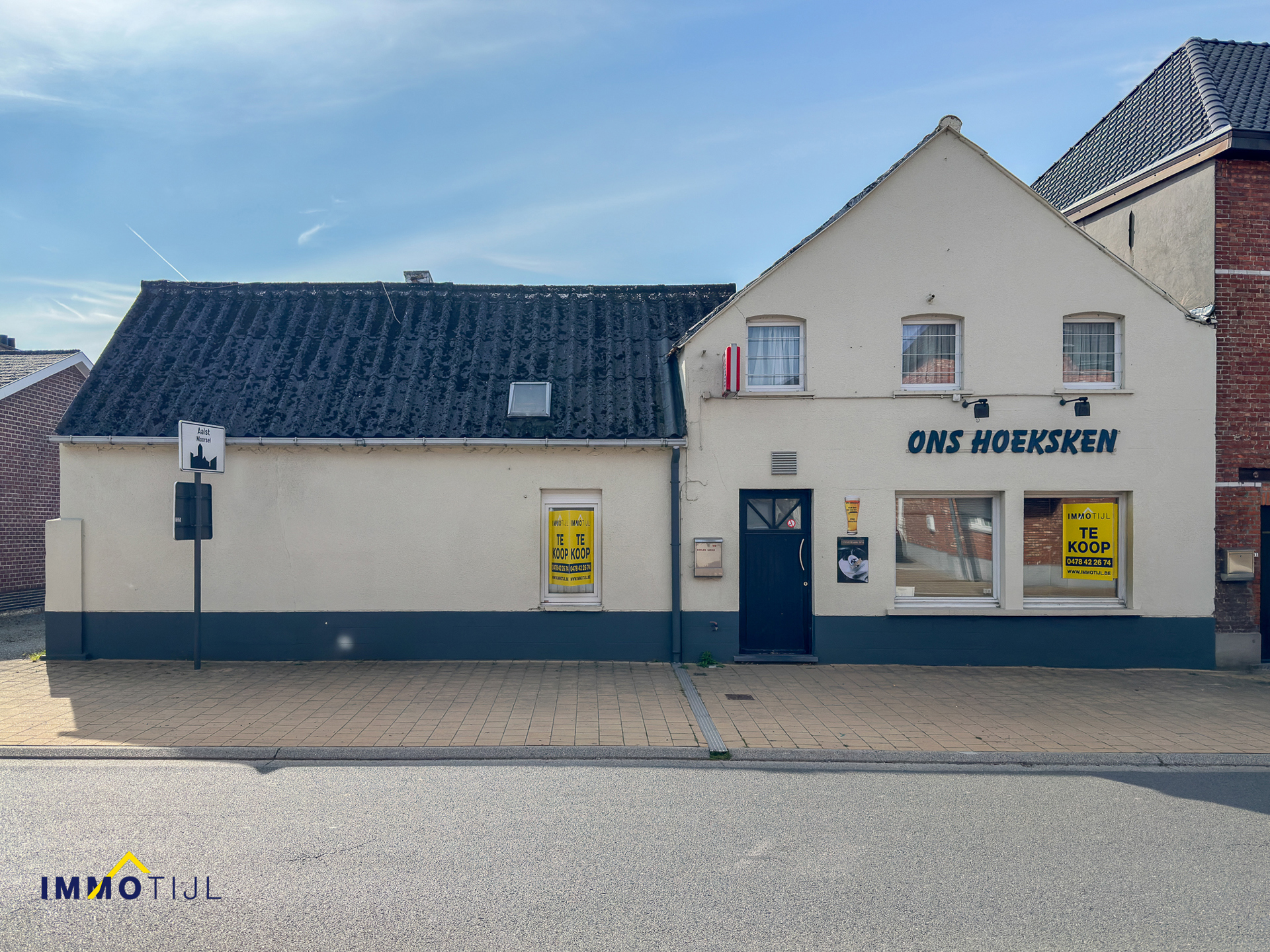 Woning met handelszaak op toplocatie in Moorsel! - foto 1