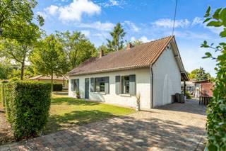 Deze te renoveren woning is gelegen in een rustige en groene omgeving te Mol.<br />Het perceel is 800m² groot en is zuid-west georiënteerd.<br /><br />De indeling van de gelijkvloerse verdieping is de volgende: <br />Een woonkamer, een gedeeltelijk ingerichte keuken, een badkamer met douche, lavabo en wc en twee slaapkamers.<br />Op een tussen verdieping boven de kelder is er een derde slaapkamer.<br /><br />De zolderverdieping zou ook nog kunnen ingericht worden.<br /><br />Om te voldoen aan de renovatieverplichting is het voldoende om de muren te isoleren.<br /><br />De ruime en zonrijke tuin kan u nog naar eigen smaak aanleggen.<br /><br /><br />Bij de foto's hebben we een aantal visualisaties toegevoegd om te laten zien wat het kan worden.