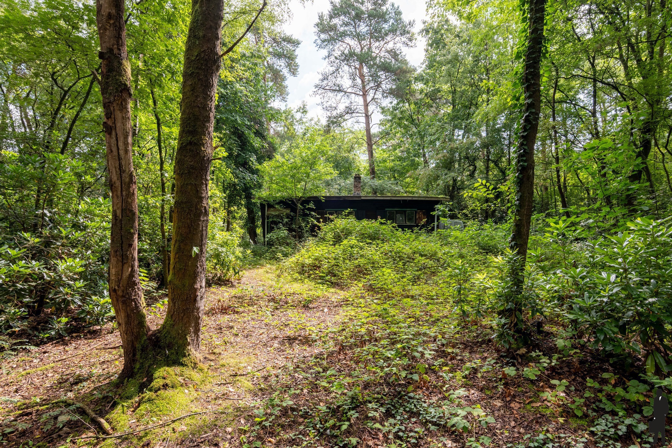 Bouwgrond met af te breken chalet - foto 1